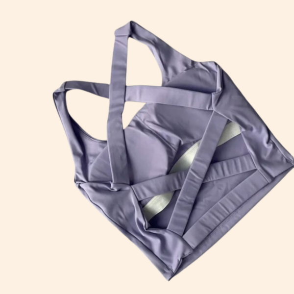 Cross Back Sports Bra - Image 4