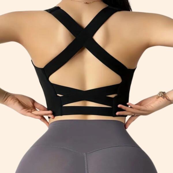 Cross Back Sports Bra - Image 7