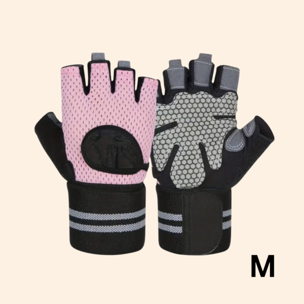 Pair of Fitness Gloves with adjustable Wrist Wrap Support