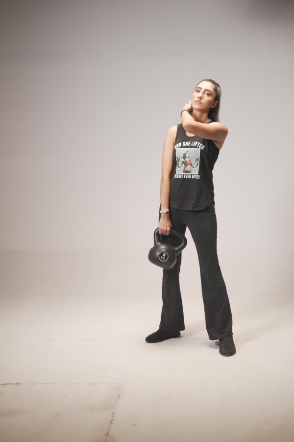 Women's 'And She Lifted Heavy Ever After' Graphic Tank Top